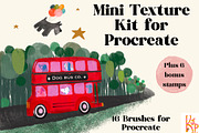 Mini Procreate Texture Brush Kit, a Brush Add-On by KJP Designs (Thumbnail 1 of 10)