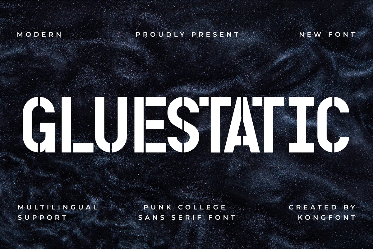 Gluestatic – Punk College Sans Serif, a Sans Serif Font by overlaytemplates (Photo 1 of 5)