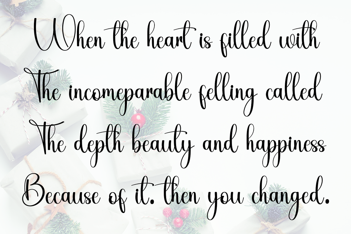 ChristmasHomestay, a Handwritten Font by FreshTypeINK (Photo 5 of 8)