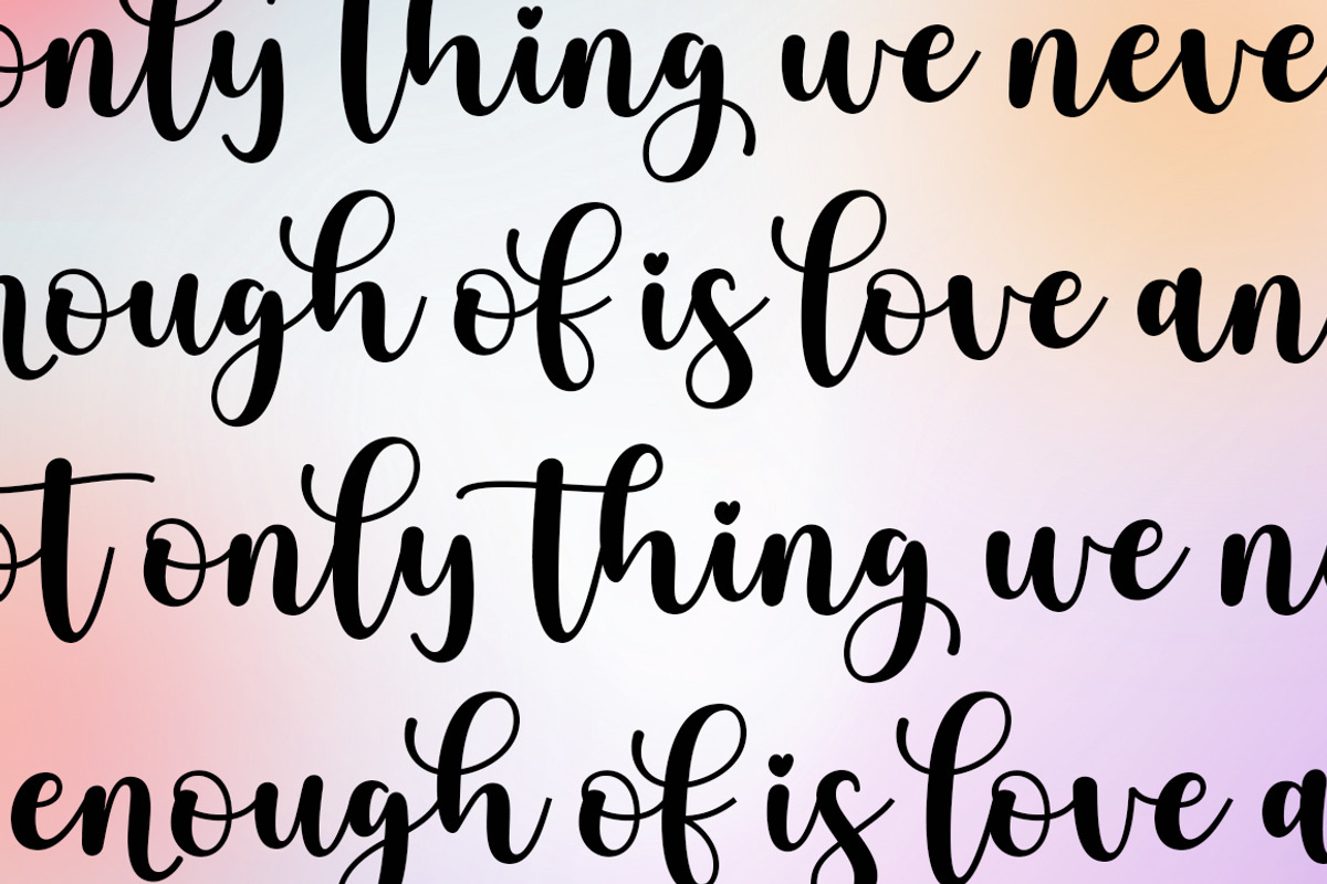 Bastrid Script, a Script Font by Attract Studio (Photo 8 of 10)