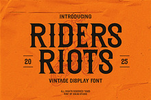 Riders Riots - Vintage Display Font