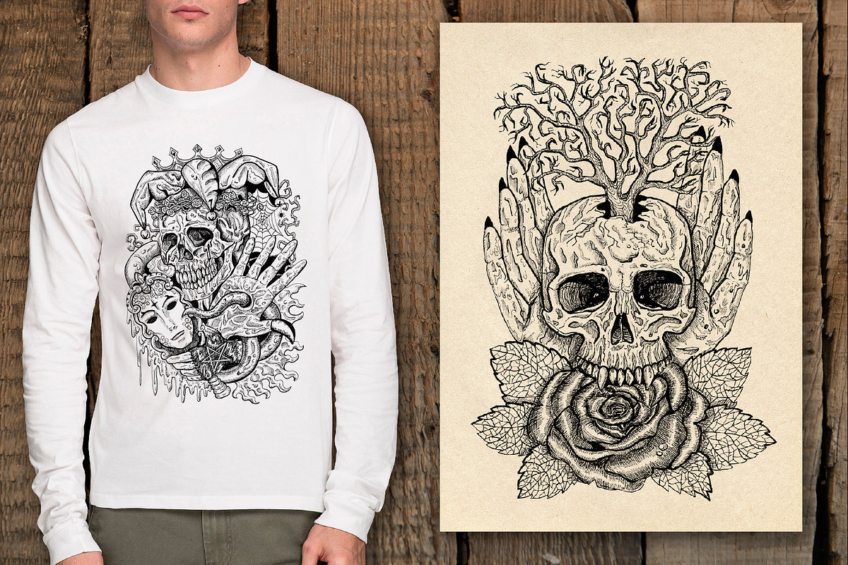 Evil skulls collection, an Illustration by Samiramay (Photo 3 of 7)