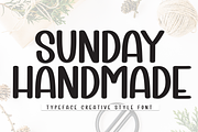 Sunday Handmade | Script Font, a Script Font by Scratchones (Thumbnail 1 of 8)