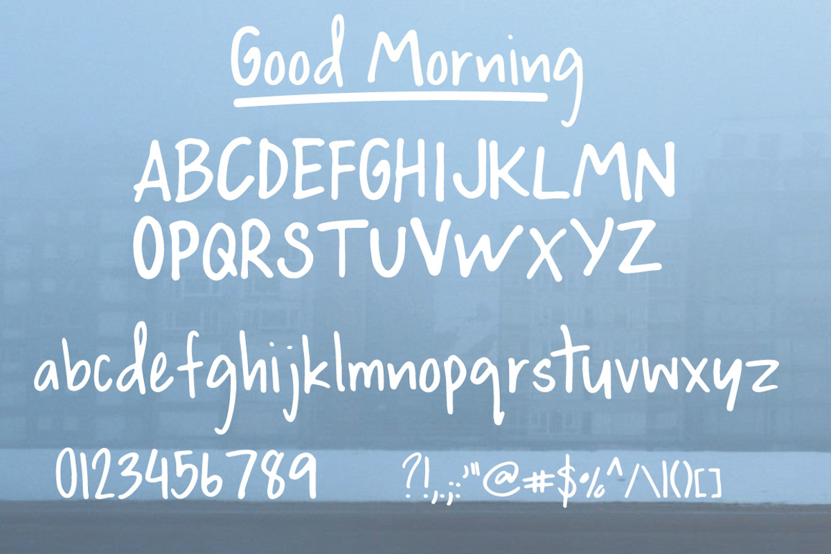 Good Morning | Handwritten Font preview 6