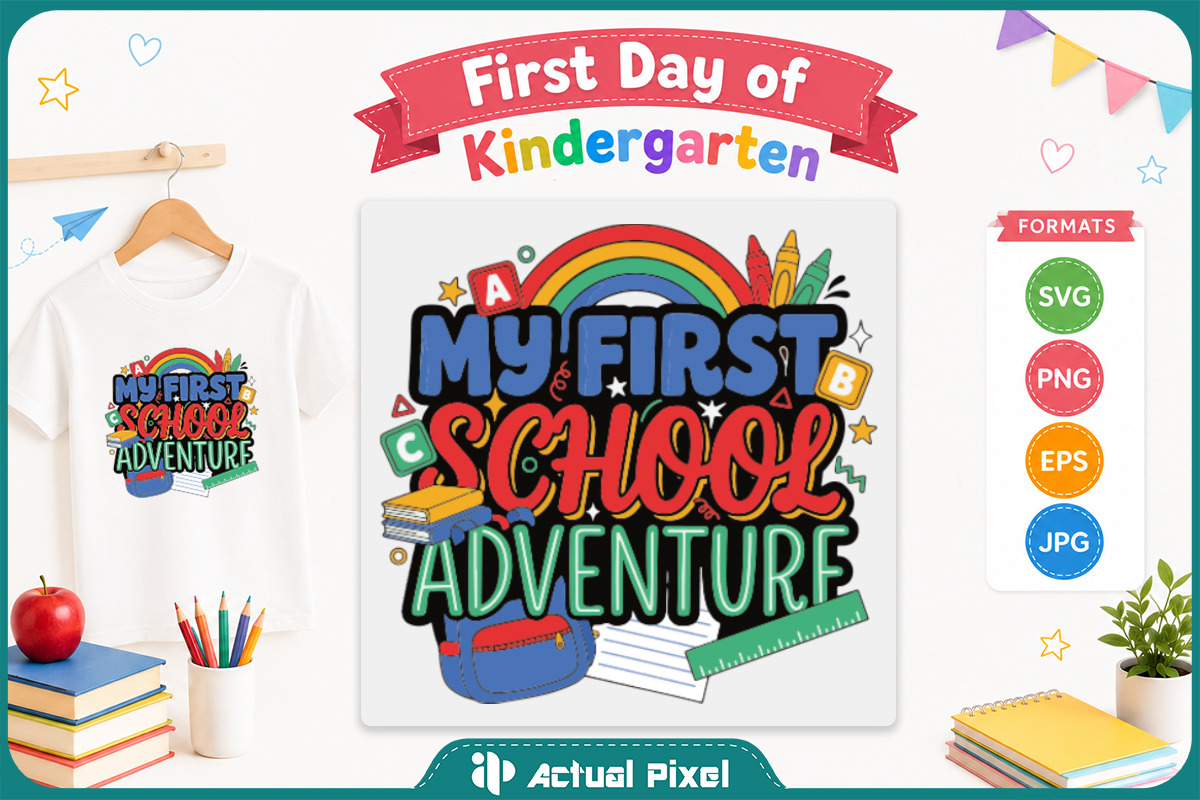 First Day of Kindergarten Bundle, an Education Illustration by Actual Pixel (Photo 11 of 14)