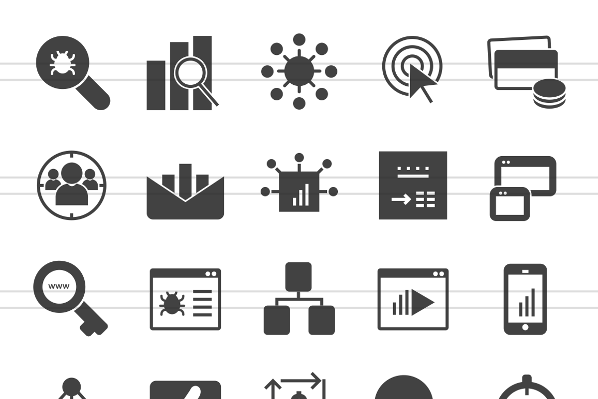 150 IT Services Glyph Icons, a Solid Icon by IconBunny (Photo 2 of 6)