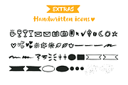 Luna Brush Script + Extras, a Script Font by Ksenia Belobrova (Thumbnail 9 of 9)