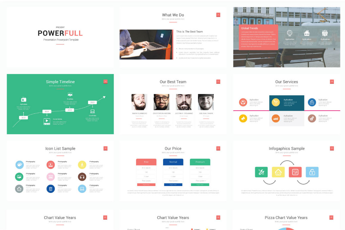 Powerfull Presentation Template, a Presentation Template by Graphicslide (Photo 3 of 6)