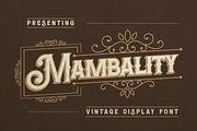 Mambality Font, a Script Font by Haws.std (Thumbnail 1 of 5)