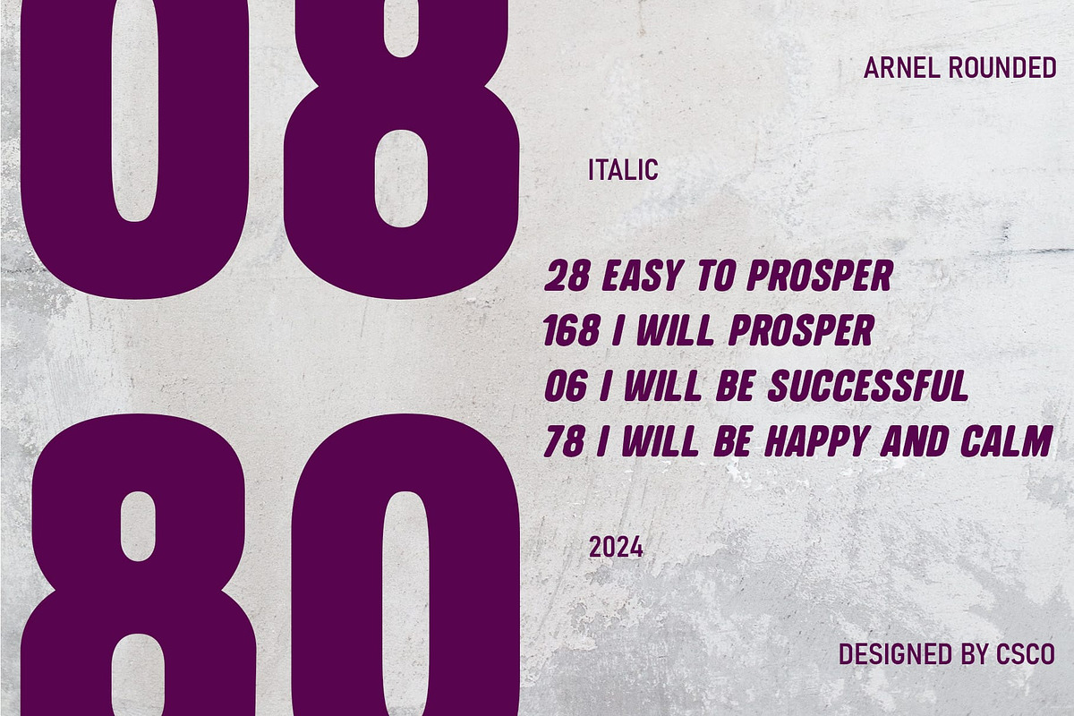 Arnel Rounded, a Sans Serif Font by Craft Supply Co.