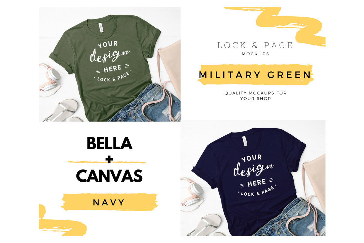 Bella Canvas 3001 Mega Bundle Mockup, a Shirt Mockup by lock and page (Photo 52 of 84)