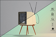 Retro Tv Mockup Pack, a Household Mockup by GraphicVil (Thumbnail 13 of 23)