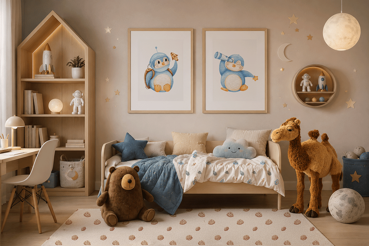 Space Penguin Clipart & Patterns, a Pattern Graphic by Lagniappe Art (Photo 14 of 15)