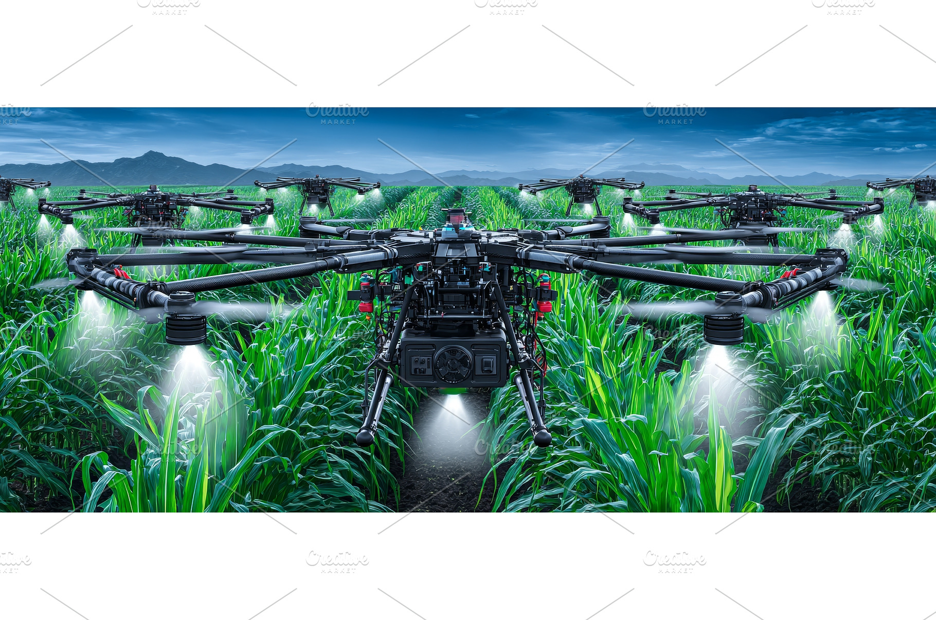 The iot smart agriculture industry 4, a Technology Photo by ZinetroN