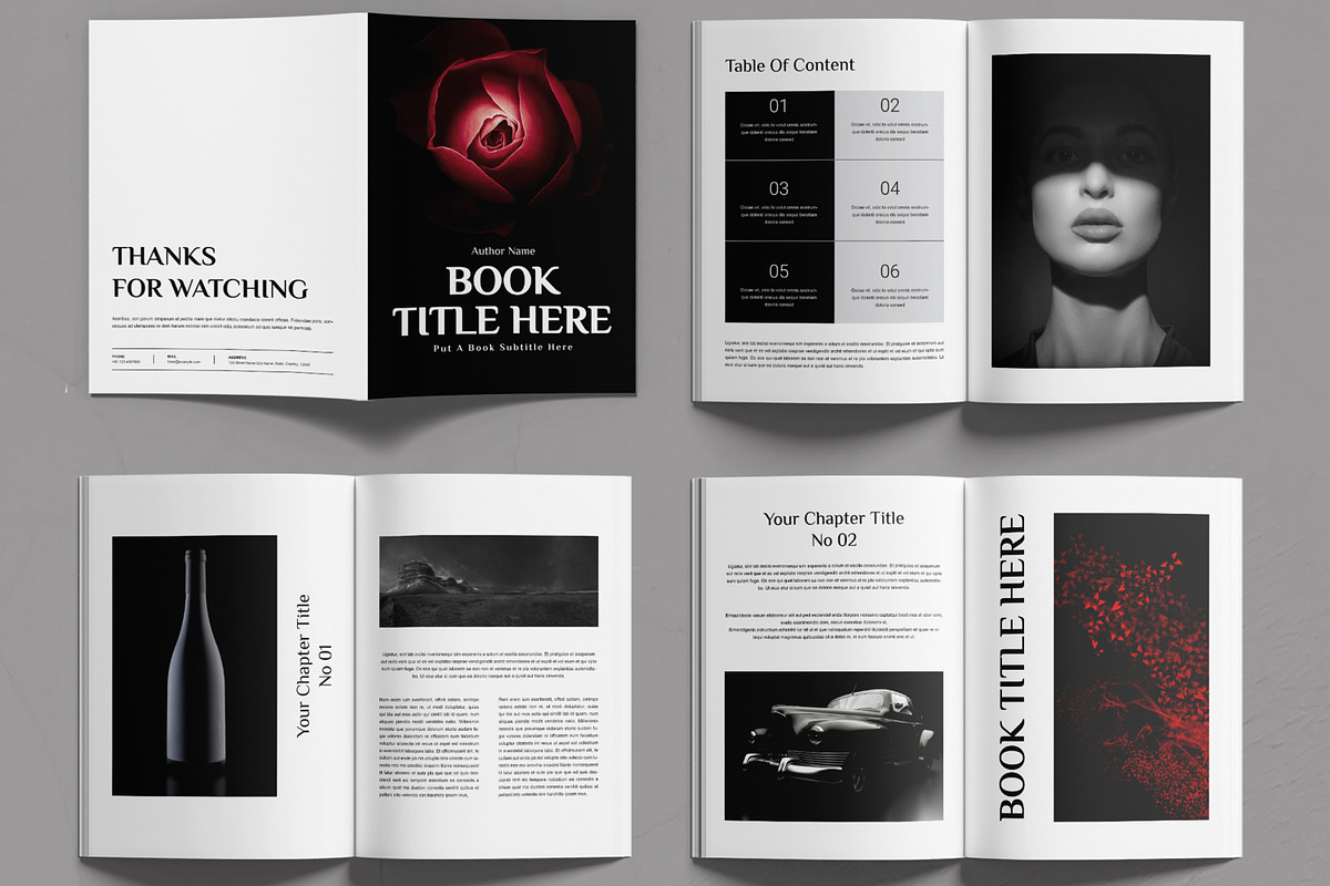 Book Title Name Here Layout, a Brochure Template by MightyDesign (Photo 2 of 6)