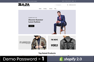 Raja Fashion Shopify Theme OS 2.0
