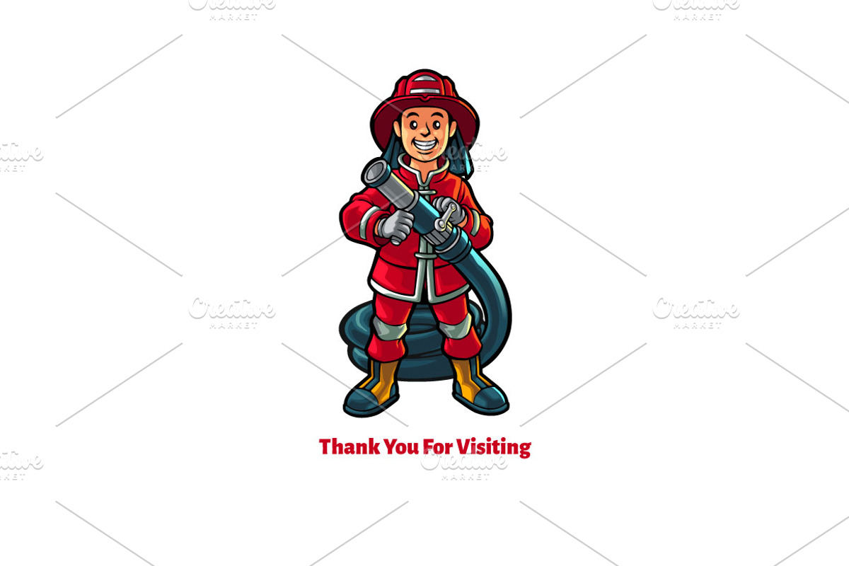 Cartoon Fireman, a Branding & Logo Template by Kongstones_std (Photo 4 of 5)