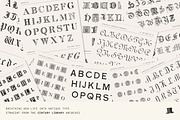 Vintage Hand-Printed Serif Typeface, a Serif Font by Century Library (Thumbnail 2 of 5)