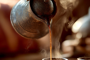 Coffee Pouring Ceremony, a Food & Drink Photo by Ocean Digital Art