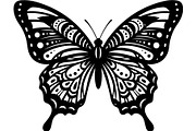 Elegant Butterfly Silhouette, an Object Graphic by Designer_Momina (Thumbnail 12 of 18)