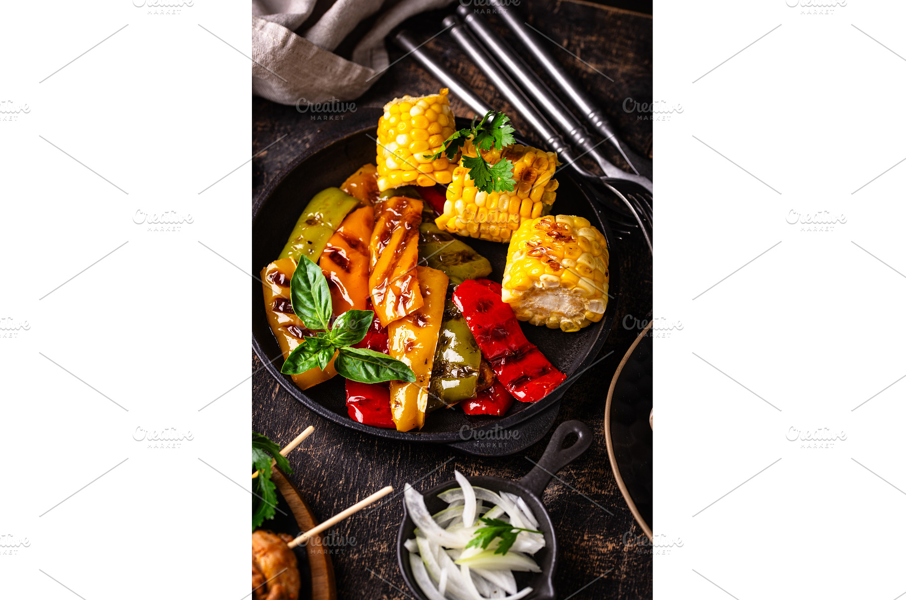 Assortment of grilled bbq meat and, a Food & Drink Photo by Yulia Furman