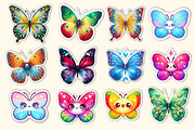 Butterfly Stickers Bundle, an Illustration by Dream Creation (Thumbnail 2 of 5)