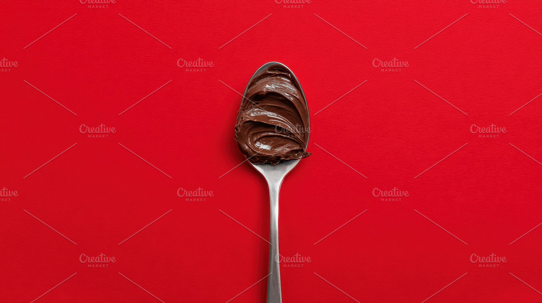 Chocolate spread on a spoon, a Photo by Beautiful things