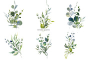 Eucalyptus. Watercolor collection., a Pattern Graphic by HannaStudio (Thumbnail 6 of 9)
