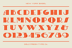 New York Bagel: A 20s Display Font