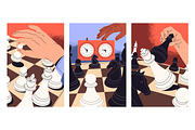 Chess game cards, posters set, a Person Illustration by PaperTrident (Thumbnail 1 of 2)