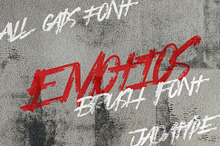 Emotios Font | All Caps Brush