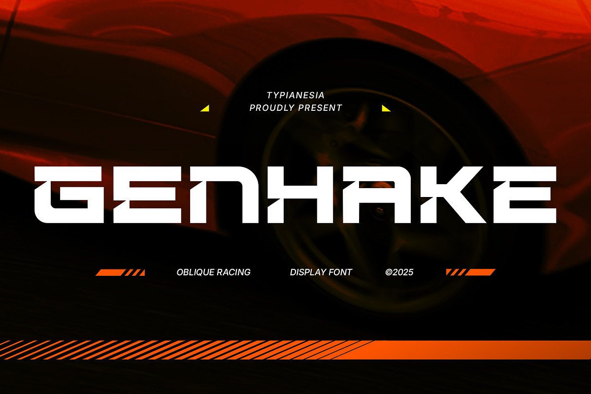 Genhake - Modern Futuristic Scifi, a Sans Serif Font by Typia Nesia (Photo 1 of 14)