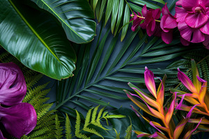 Tropical background, a Nature Photo by Handmadefont