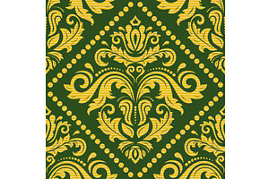 Seamless Vector Wallpaper in the, a Decorative Illustration by FineArtStudio
