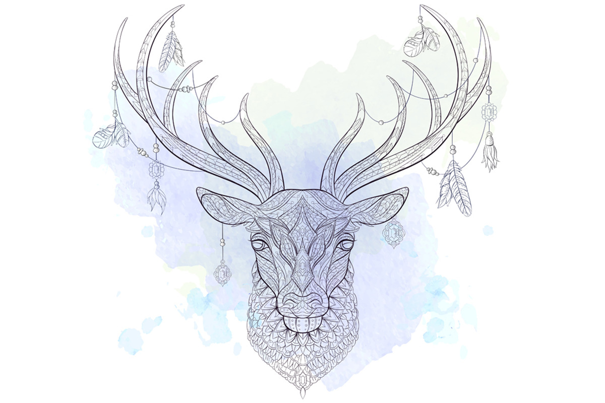 Ethnic Collection: Deer, an Animal Illustration by ArtoJoy (Photo 4 of 6)