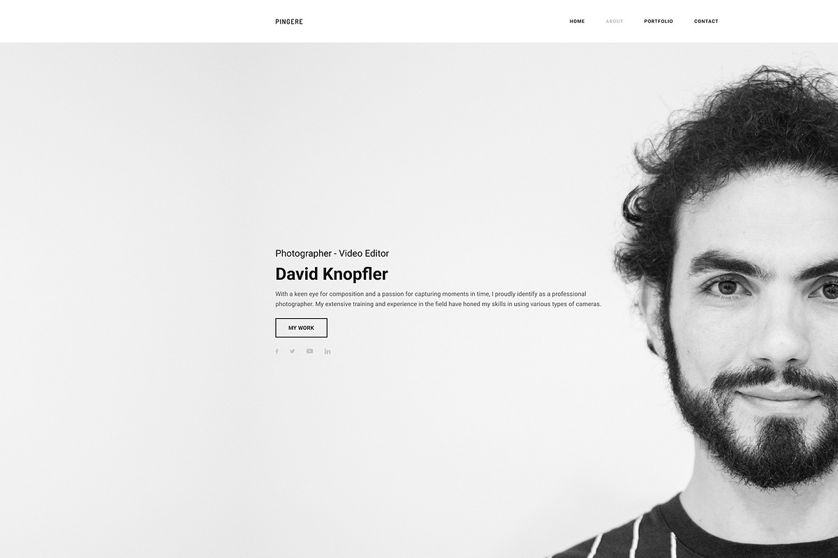 Minimal Portfolio Template, a Design Template by Smart Pixel (Photo 6 of 16)