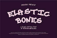 Elastic Bones - Halloween Font