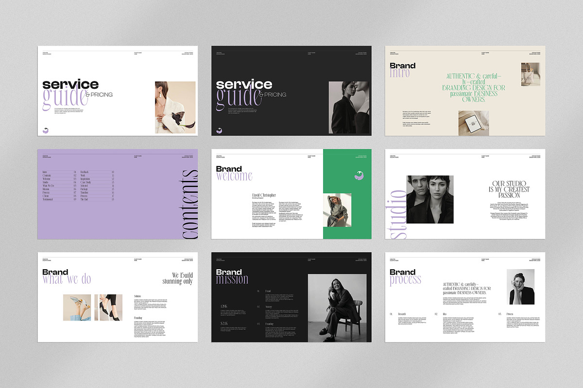 OCEAN | Service & Pricing Guide, a Presentation Template by evgenystudio (Photo 8 of 10)