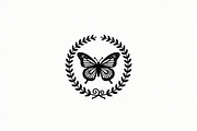 Rose Butterfly Wreath Silhouette —, an Illustration by Amazin_art (Thumbnail 12 of 25)