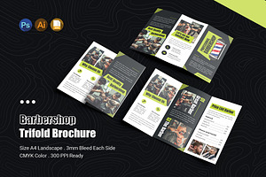 Barbershop Trifold Brochure