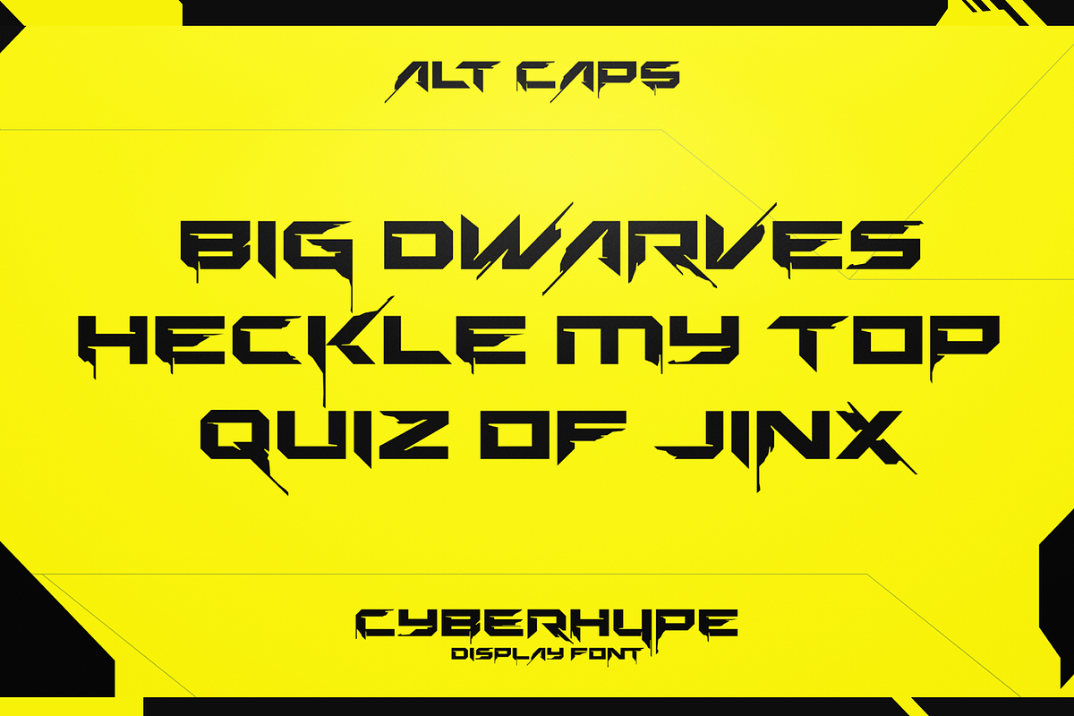 CYBERHYPE FONT preview 4
