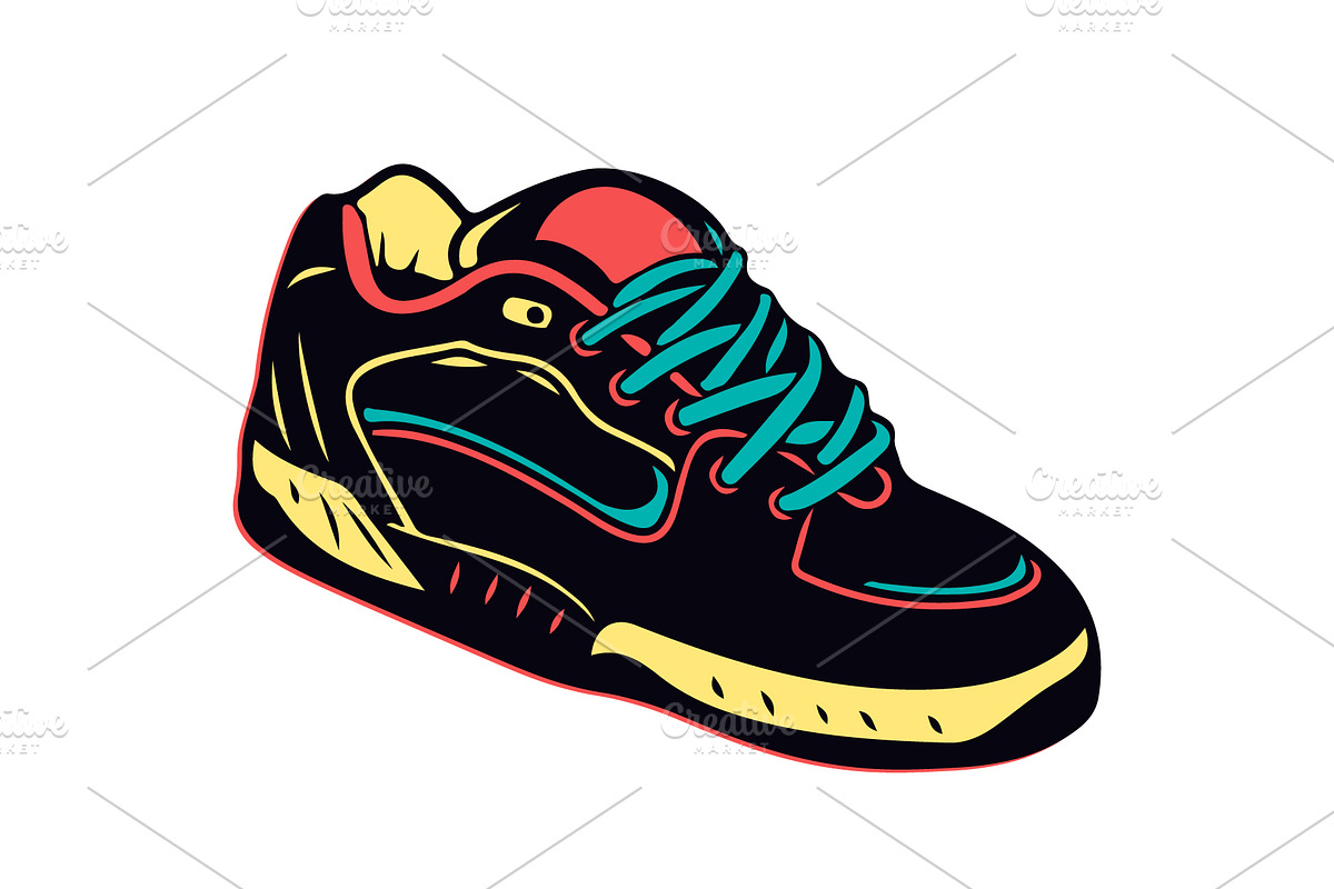 Sport Shoes Set, Sneakers Vector, a Healthcare Illustration by Den Marty Studio (Photo 3 of 12)