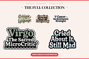 Funny Zodiac Digital Sticker Set, an Object Graphic by Jakayla Digital Co (Thumbnail 5 of 20)