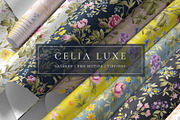 Celia Vintage Floral Seamless Prints, a Pattern Graphic by Pink Linen (Thumbnail 1 of 13)