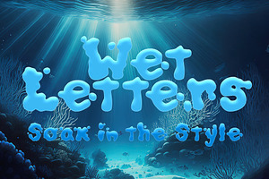 Wet Letters Font