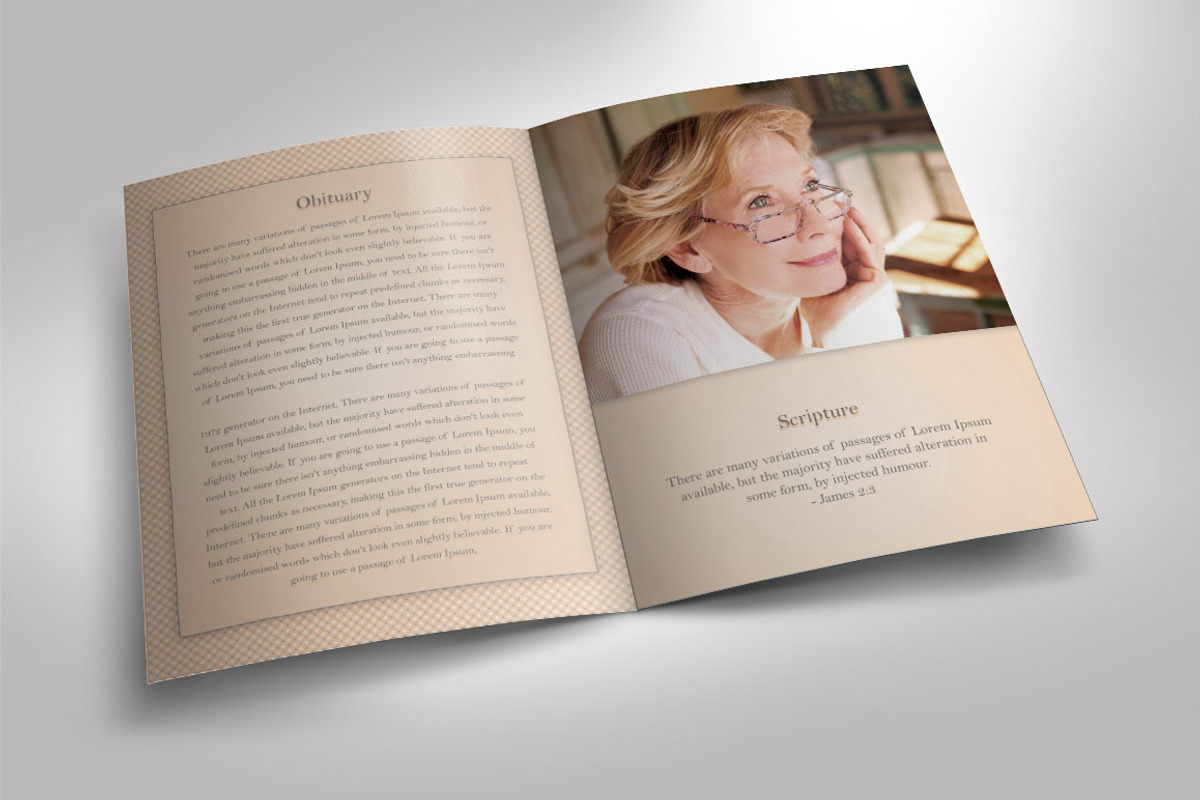 Funeral Program 07 Classic Theme, a Brochure Template by SeraphimChris (Photo 2 of 6)