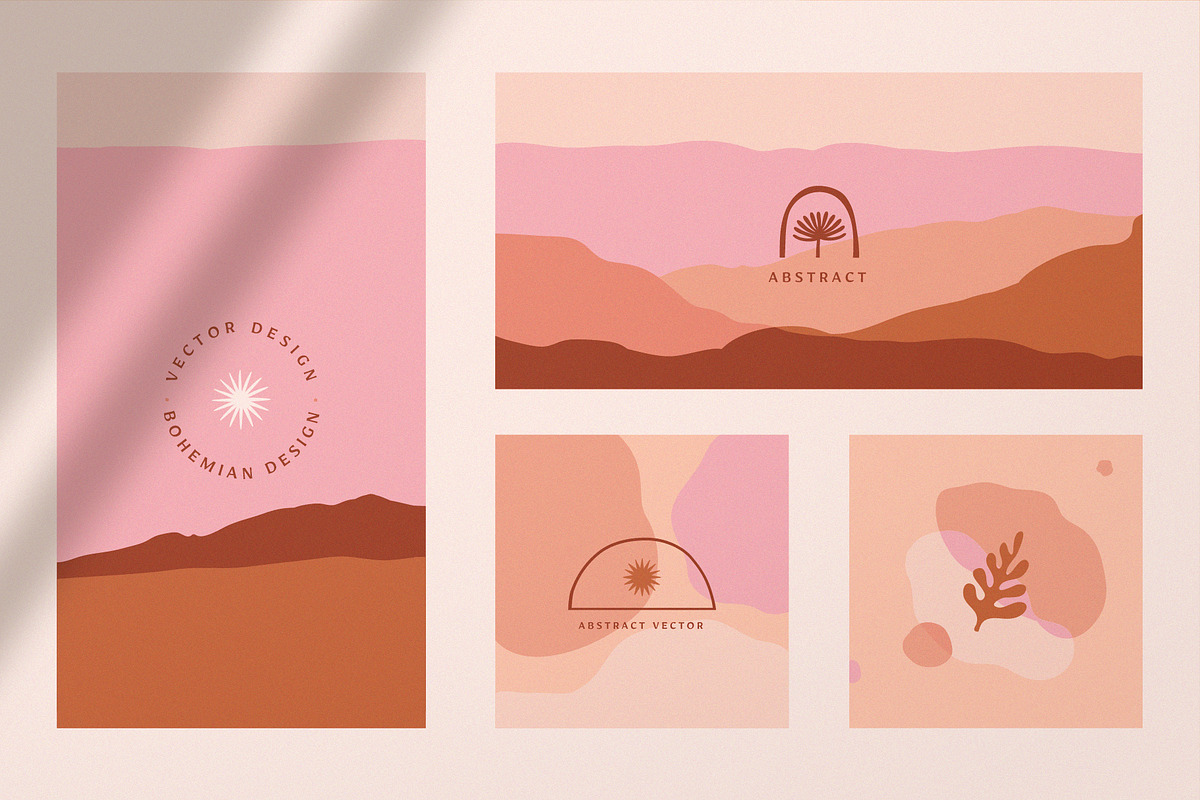 Abstract shapes - vector elements, a Background Graphic by venimo (Photo 4 of 7)