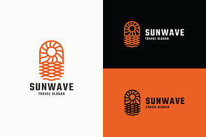 Sun Wave Travel Logo, a Branding & Logo Template by Design_Planet