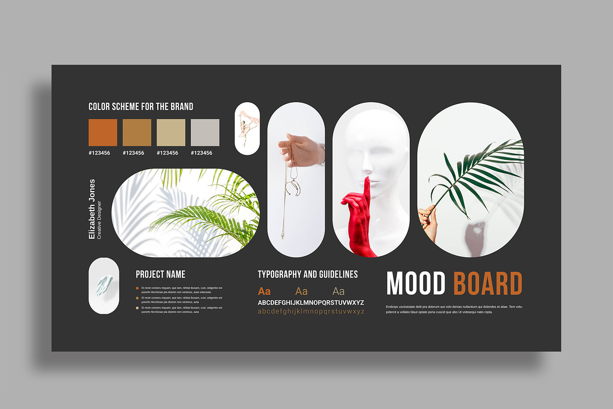 Mood board Template Layout preview 3