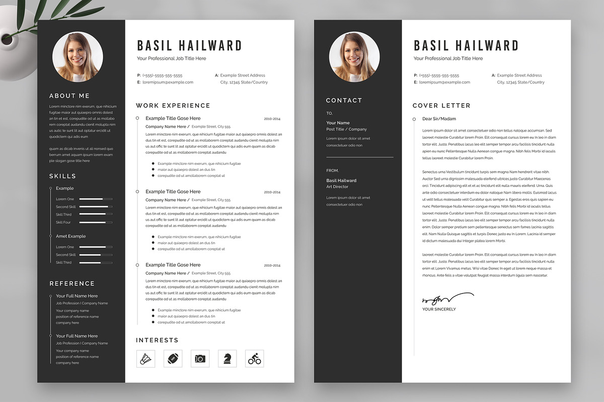 Resume/CV, a Resume Template by UpSolution (Photo 2 of 4)